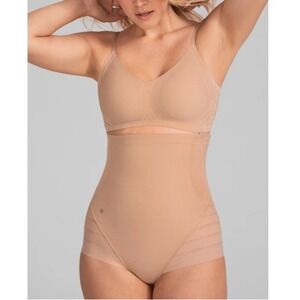 Honeylove Women's Sand Queen Brief High Waisted Shapewear Size L NWT